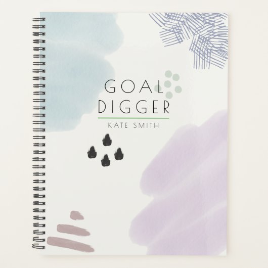 Cute Pastel Abstract Planner (Voorkant)