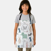 Cute Pastel Baby Animal Patroon Schort (Insitu)