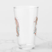 Cute Pastel Baby Unicorn, speciaal Drink Glas (Rechts)