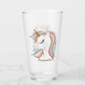 Cute Pastel Baby Unicorn, speciaal Drink Glas (Voorkant)