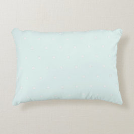 Cute pastel background Polka dots Nursery Blue Accent Kussen