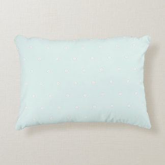Cute pastel background Polka dots Nursery Blue Accent Kussen