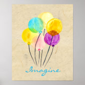 Cute pastel-ballonnen poster (Voorkant)