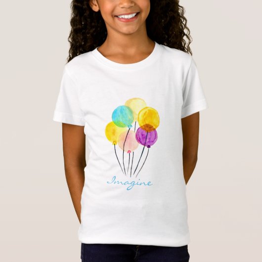 Cute pastel-ballonnen t-shirt (Voorkant)