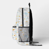 Cute Pastel Band Map Pattern Bedrukte Rugzak (Rechts)