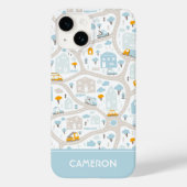 Cute Pastel Band Map Pattern Case-Mate iPhone Case (Achterkant)