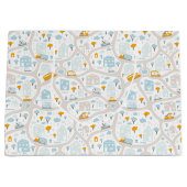 Cute Pastel Band Map Pattern Groot Cadeauzakje (Voorkant)