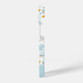 Cute Pastel Band Map Pattern iPhone Hoesje (Linkerkant)