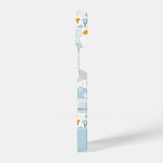 Cute Pastel Band Map Pattern iPhone Hoesje (Linkerkant)