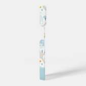 Cute Pastel Band Map Pattern iPhone Hoesje (Rechterkant)