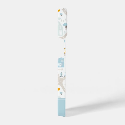 Cute Pastel Band Map Pattern iPhone Hoesje (Rechterkant)