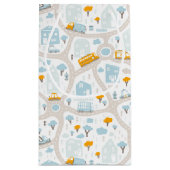 Cute Pastel Band Map Pattern Klein Cadeauzakje (Achterkant)