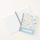 Cute Pastel Band Map Pattern Notitieboek (Binnen)