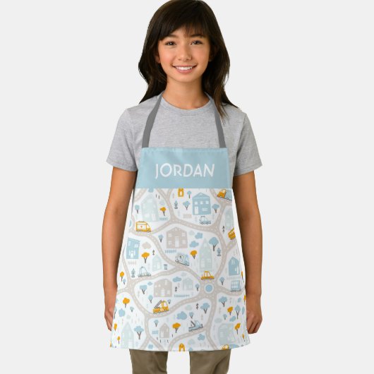 Cute Pastel Band Map Pattern Schort (Insitu)