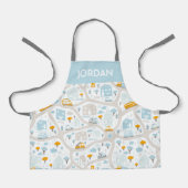 Cute Pastel Band Map Pattern Schort (Voorkant)