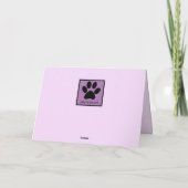 Cute Pastel Black Chinese Shar-Pei-Wenskaart Kaart (Achterkant)