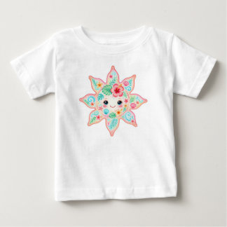 Cute Pastel Bloem Baby T-shirt