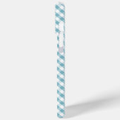Cute Pastel Blue Gingham Pattern Case-Mate iPhone Case (Achterkant / Links)