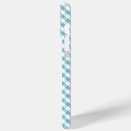 Cute Pastel Blue Gingham Pattern Case-Mate iPhone Case (Achterkant / Links)