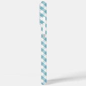 Cute Pastel Blue Gingham Pattern Case-Mate iPhone Case (Achterkant / Links)