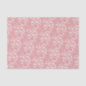 Cute Pastel Blush Pink Red Hearts Patroon Tissuepapier (Voorkant)