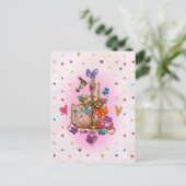 Cute Pastel Briefkaart (Staand voorkant)