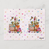 Cute Pastel Briefkaart (Achterkant)