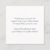 Cute Pastel Buildings Modern Kortingskaartje (Achterkant)