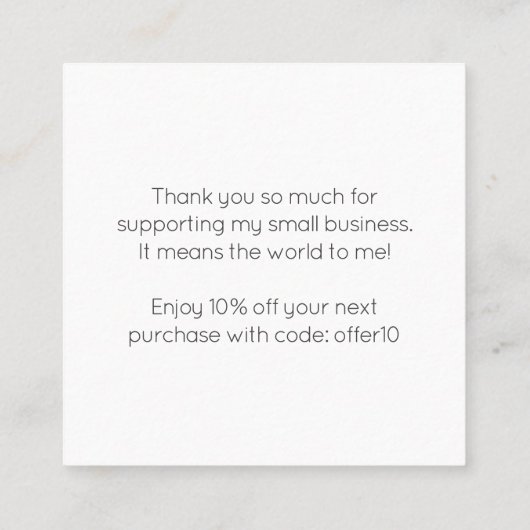 Cute Pastel Buildings Modern Kortingskaartje (Achterkant)