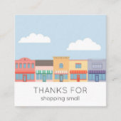 Cute Pastel Buildings Modern Kortingskaartje (Voorkant)