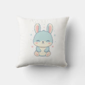 Cute Pastel Bunny Baby Onesie Kussen (Achterkant)
