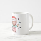 Cute Pastel Cartoon Character Mug Wrap with Blank Koffiemok (Voorkant rechts)