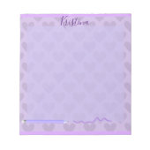 Cute Pastel Chic Lavender Personalized Notitieblok (Voorkant)