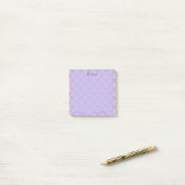 Cute Pastel Chic Lavender Personalized Post-it® Notes (Op bureau)