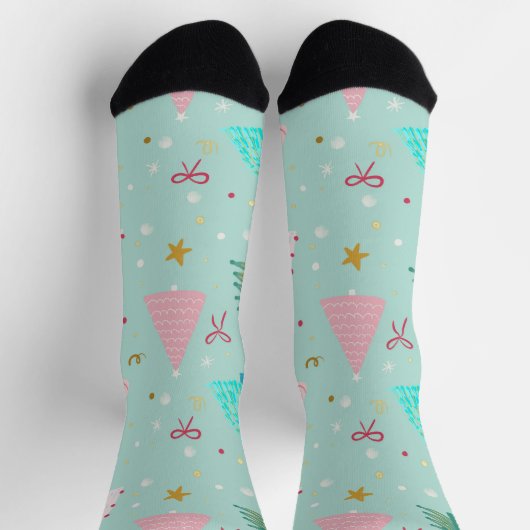 Cute Pastel Christmas Socks Sokken (Top)