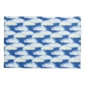 Cute Pastel Clouds on Blue Kussensloop (Achterkant)