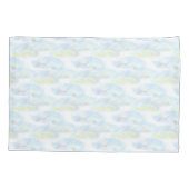 Cute Pastel Clouds on White Kussensloop (Achterkant)