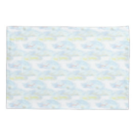 Cute Pastel Clouds on White Kussensloop