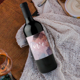 Cute Pastel Color | Liefde | Foto | Wijn Etiket