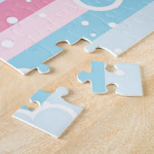 Cute Pastel Colors Elephant Puzzles Legpuzzel (Zijkant)