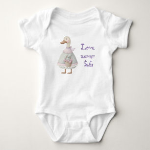 Cute Pastel Cottagecore Eendje Bloemen Strik Romper