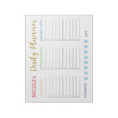 Cute Pastel Daily Planner Notitieblok (Linkerzijde)
