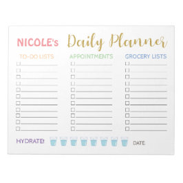 Cute Pastel Daily Planner Notitieblok