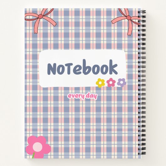 Cute Pastel Diary Notebook | Soft Aesthetic Journa Notitieboek (Achterkant)