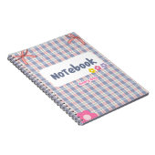 Cute Pastel Diary Notebook | Soft Aesthetic Journa Notitieboek (Rechterzijde)