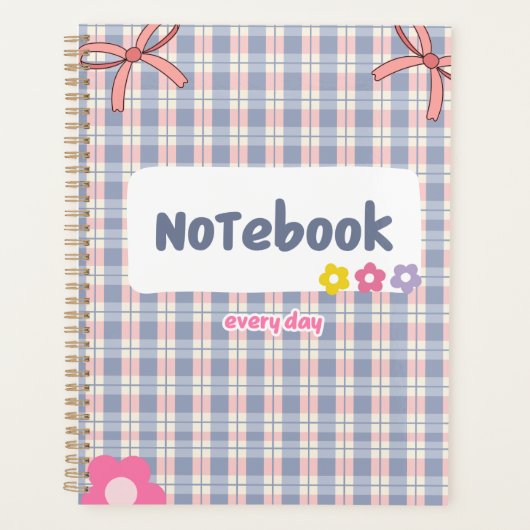 Cute Pastel Diary Notebook | Soft Aesthetic Journa Planner (Voorkant)
