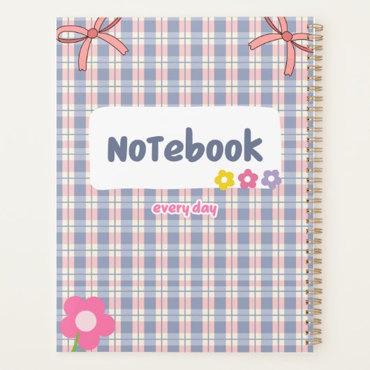 Cute Pastel Diary Notebook | Soft Aesthetic Journa Planner (Achterkant)
