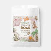 Cute Pastel Dinosaur Birthday Party  Bedankzakje (Voorkant)