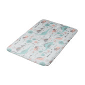 Cute Pastel Dinosaur Pattern Badmat (Gekanteld)