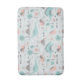 Cute Pastel Dinosaur Pattern Badmat (Voorkant Verticaal)